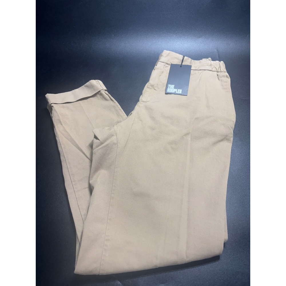 The Kooples NEW Mens Beige Cotton Trend Trousers‎ Pants Size 46